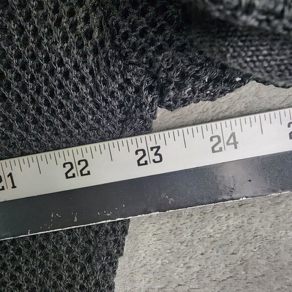 Woman Black Perceptions Mesh Open Front Cardigan Short Sleeve Size 2X - Picture 6 of 8